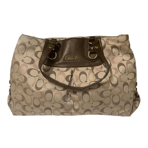Coach Handbags - Coach Ashley Signature Handbag Purse Sateen Bag 3-Color Metallic B1271-F20263